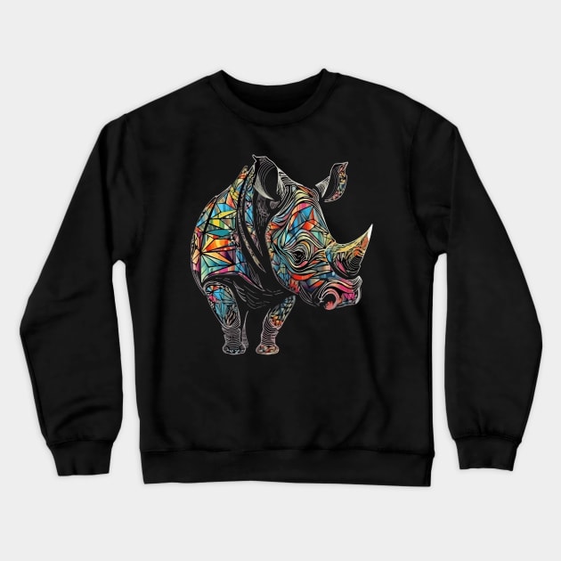 Rhinoceros Crewneck Sweatshirt by JH Mart